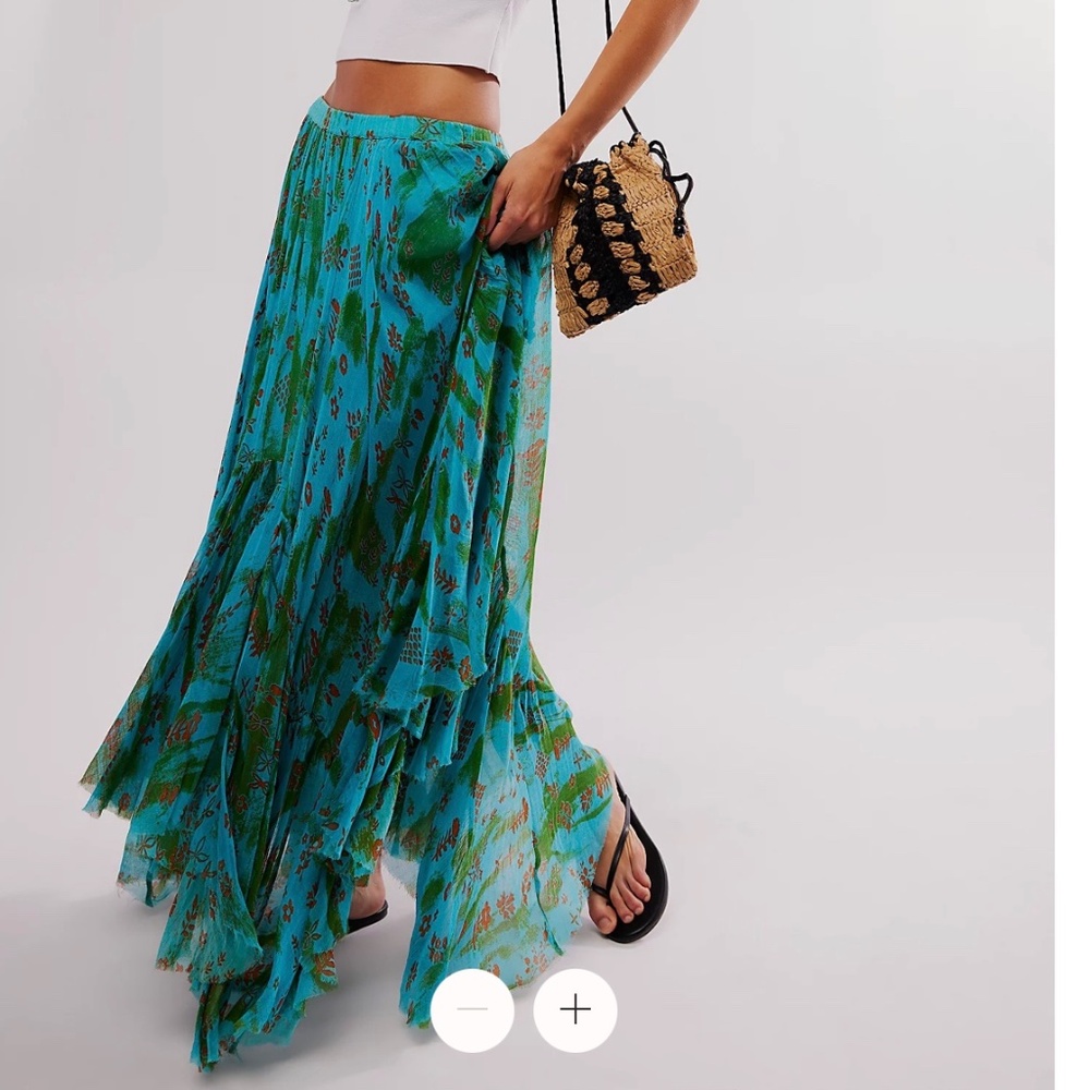 FP One Clover Printed Skirt (Green Combo - Ditsy Dye)